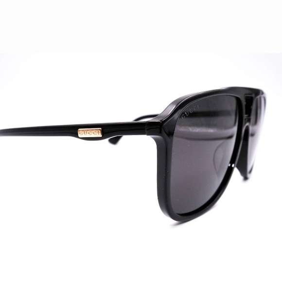 NEW AUTHENTIC GUCCI BLACK SUNGLASSES GUCCI AVIATOR EYEWEAR - Picture 5 of 7